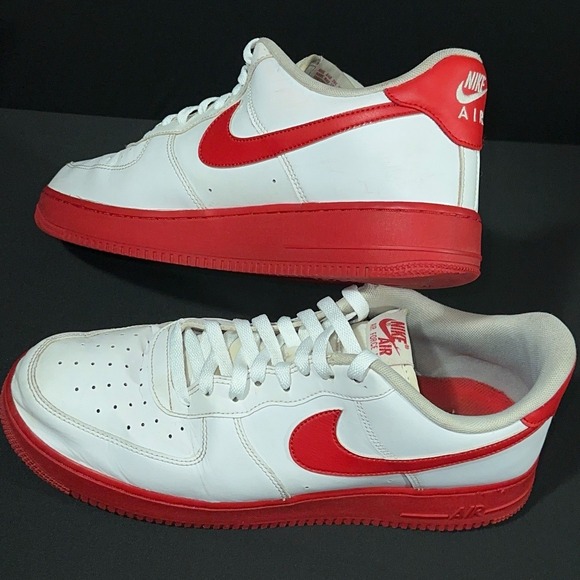 Nike‎ Air Force 1 \'07  White-University Red Size 11.5 Men\'s main image 9